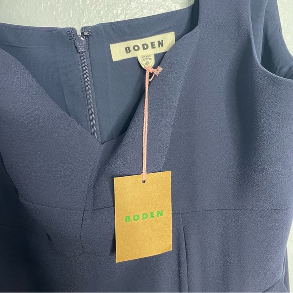 NWT Boden Navy Sweetheart Wideleg Sleeveless Jumpsuit with Pockets Size 16-18R - Picture 7 of 16